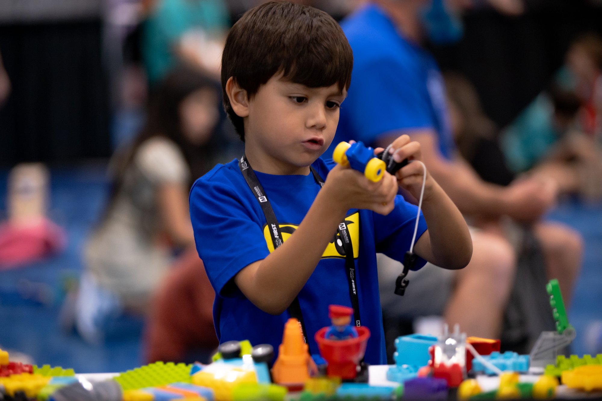 FIRST LEGO League Discover child with DUPLOs